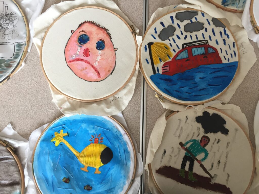 Children expressed feelings and emotions felt during and after the floods of Dec 2015.